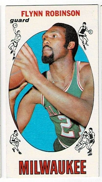1969 Topps Basketball #92 Flynn Robinson - Milwaukee Bucks RC